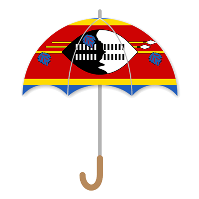 スワジランド王国の国旗-傘