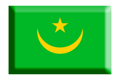 モーリタニア・イスラム共和国の国旗-板チョコ