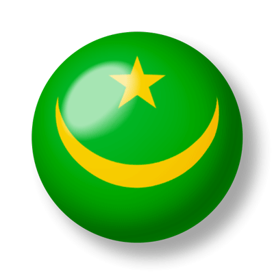 モーリタニア・イスラム共和国の国旗-ビー玉