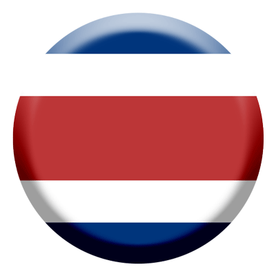 コスタリカ共和国の国旗-コイン