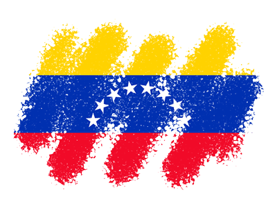 ベネズエラ・ボリバル共和国の国旗-クレヨン1