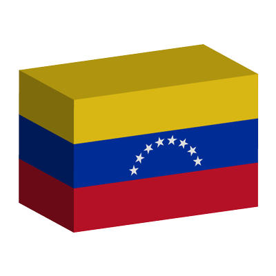 ベネズエラ・ボリバル共和国の国旗-積み木