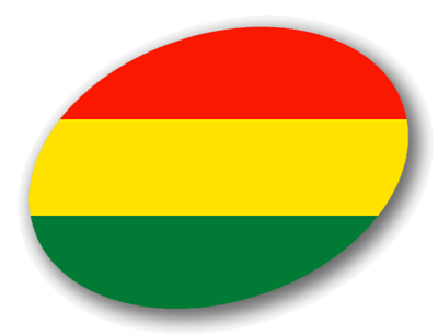 ボリビア多民族国の国旗-楕円