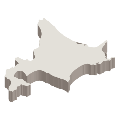 白地図・北海道・都道府県名なし
