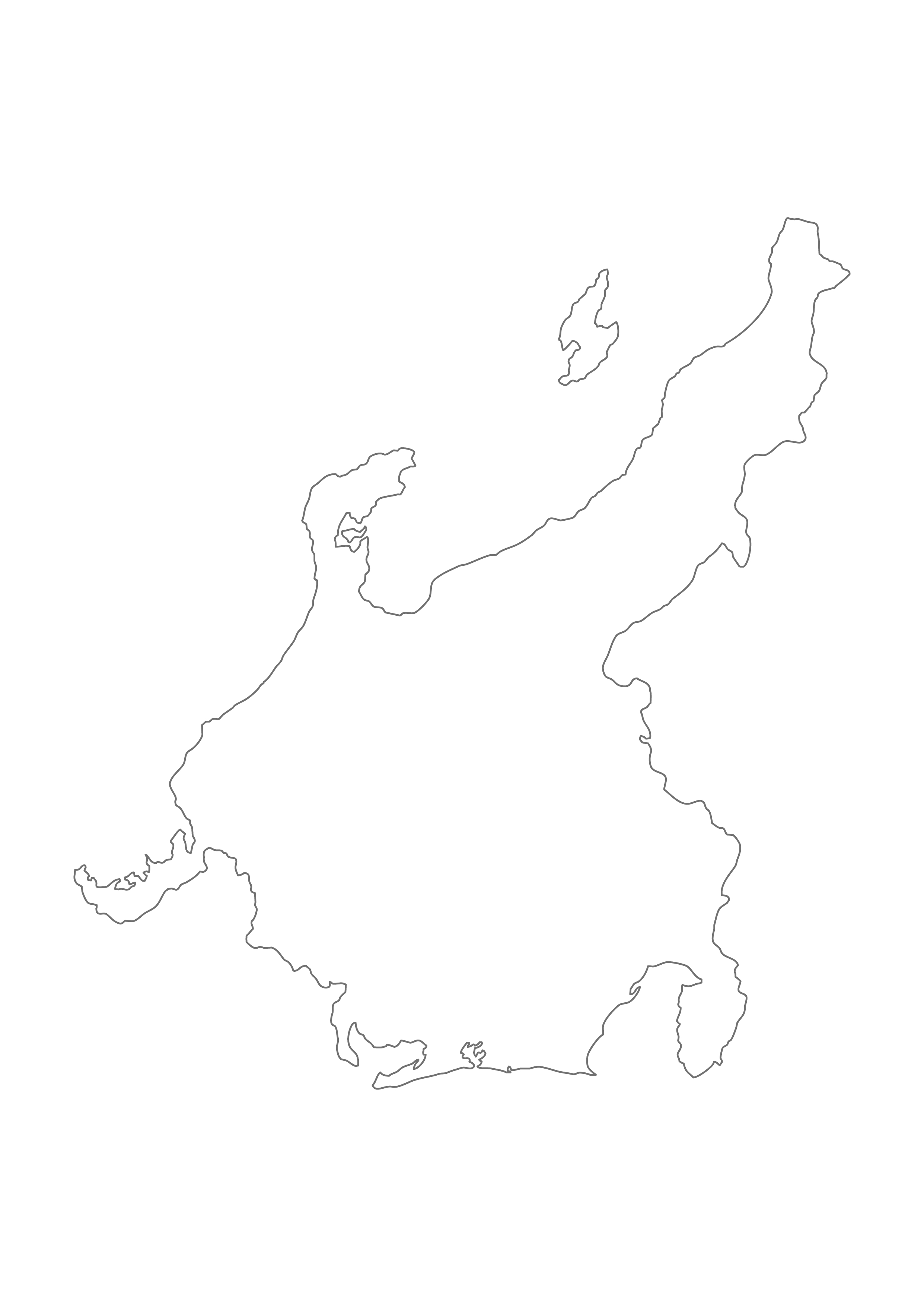 中部地方無料フリーイラスト｜文字なし(白)