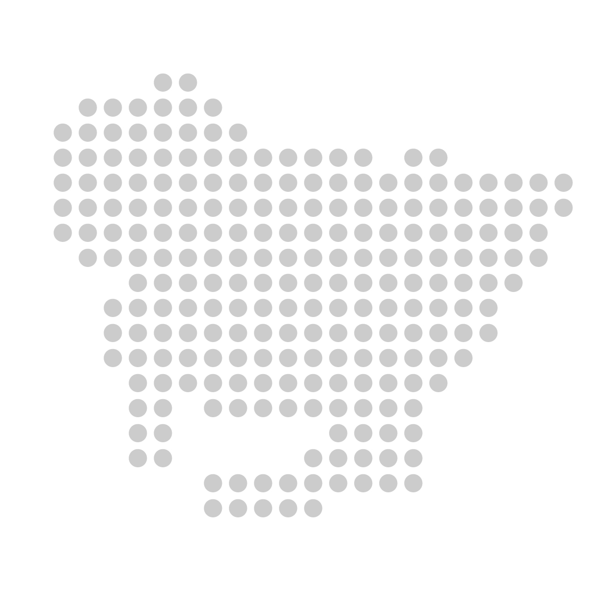 愛知県の無料フリーイラスト｜ドット・丸2(グレー)