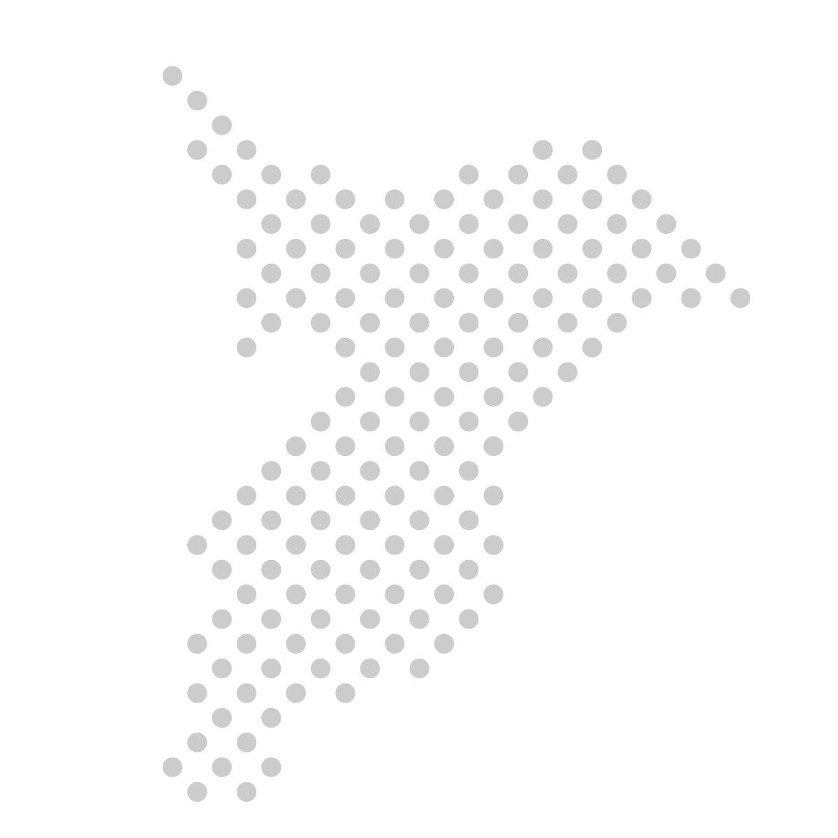 千葉県の無料フリーイラスト｜ドット・丸4(グレー)