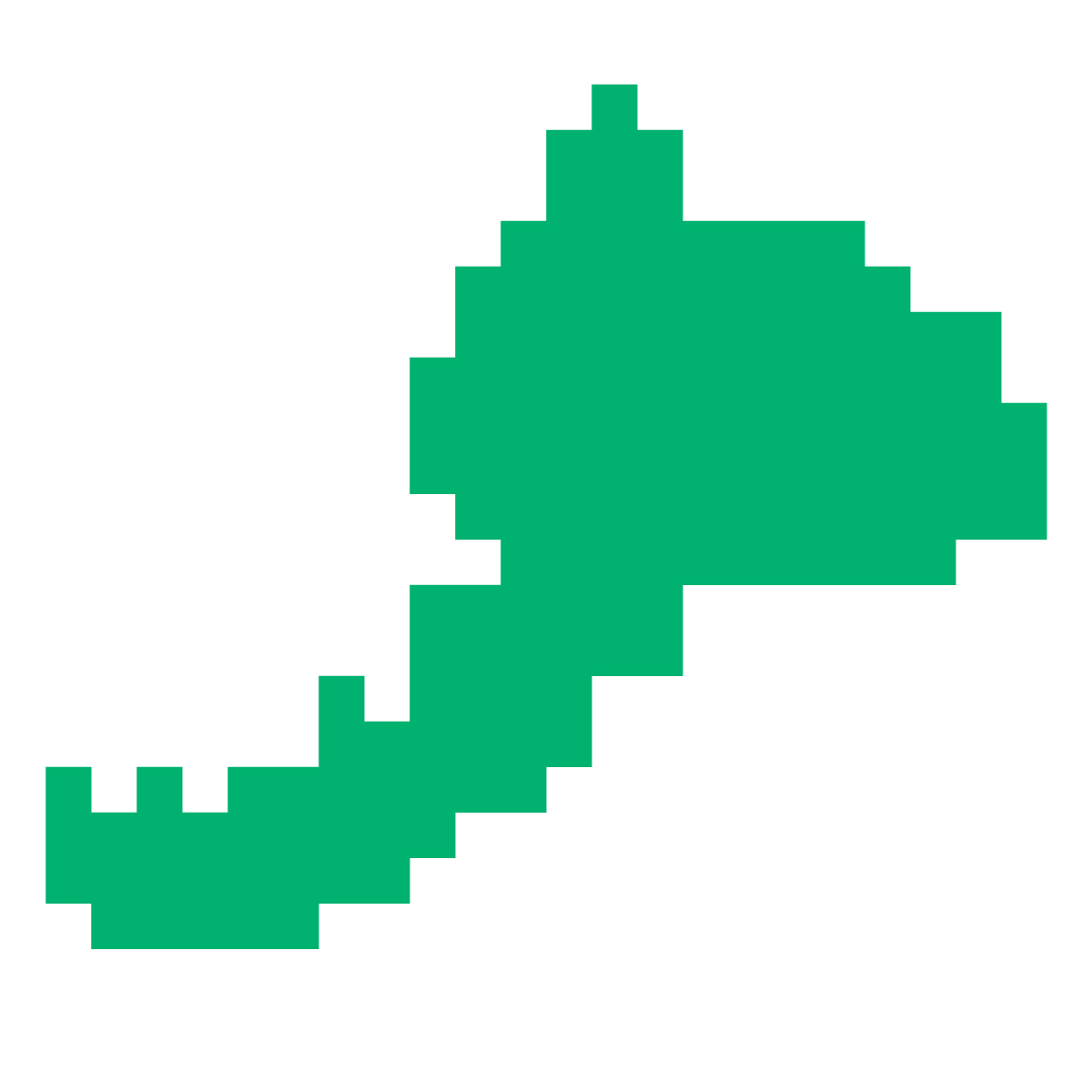 福井県の無料フリーイラスト|ドット・四角3(緑)