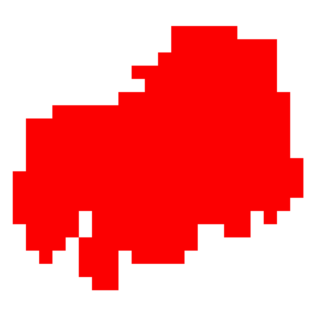 広島県の無料フリーイラスト|ドット・四角3(赤)