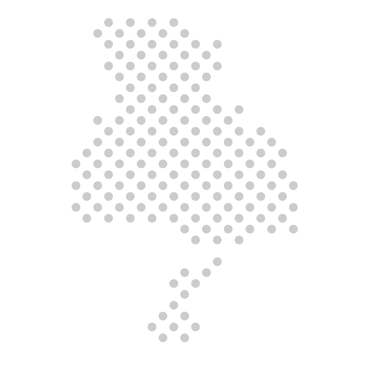 兵庫県の無料フリーイラスト｜ドット・丸4(グレー)