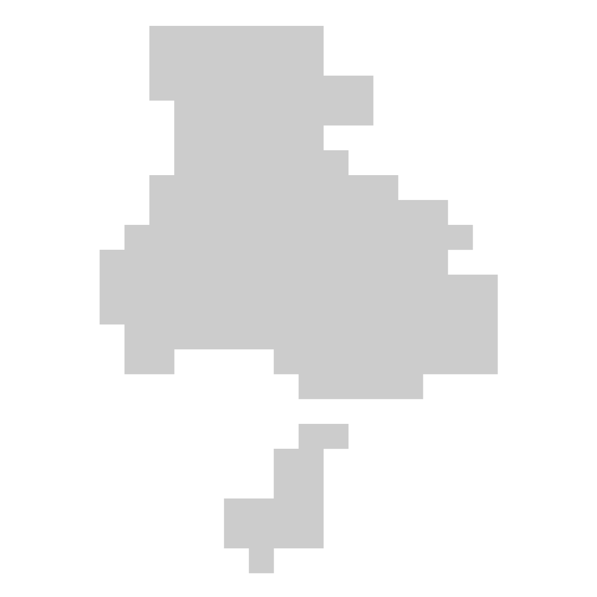 兵庫県の無料フリーイラスト|ドット・四角3(グレー)