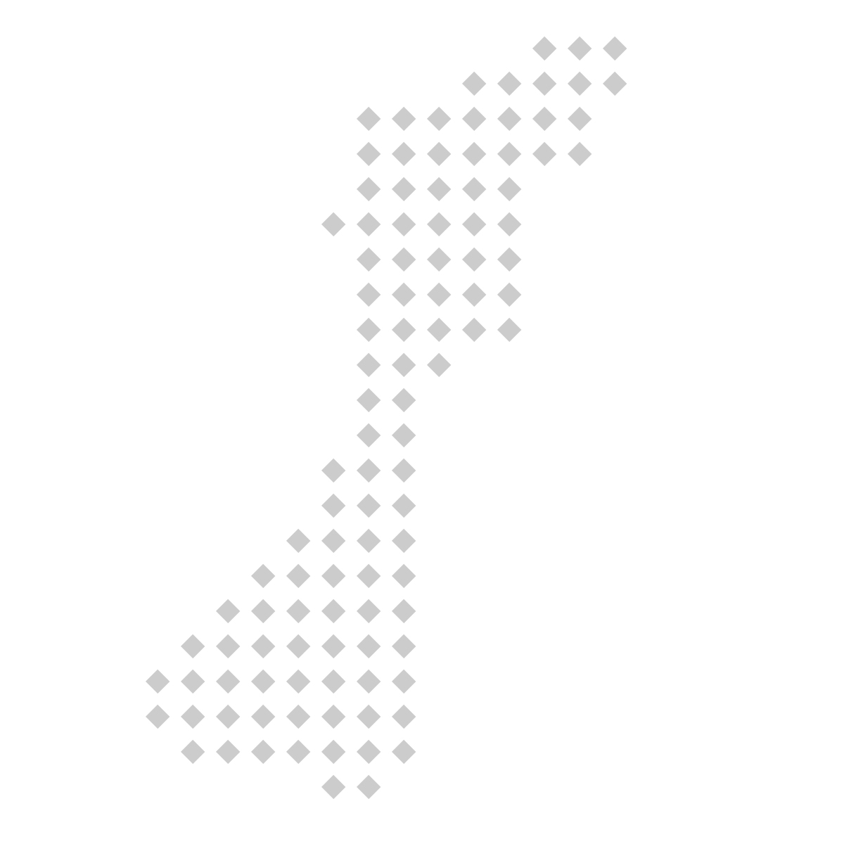 石川県の無料フリーイラスト｜ドット・四角5(グレー)