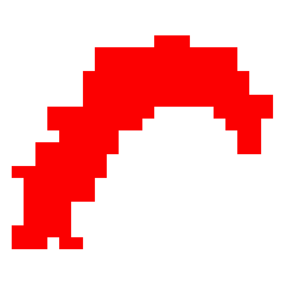 高知県の無料フリーイラスト｜ドット・四角3(赤)