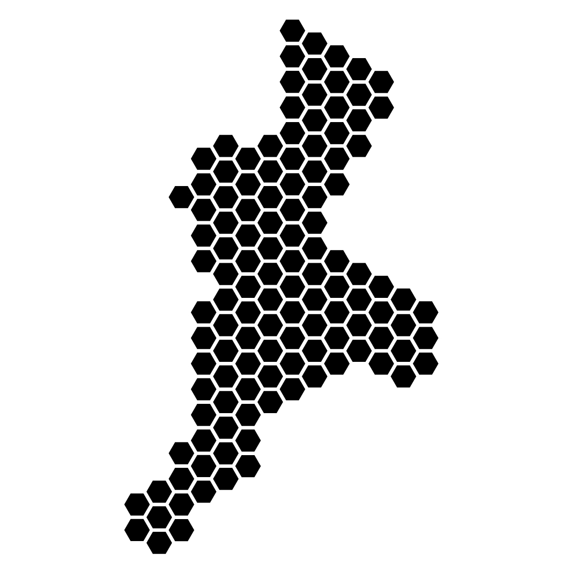 三重県の無料フリーイラスト|ドット・四角1(黒)