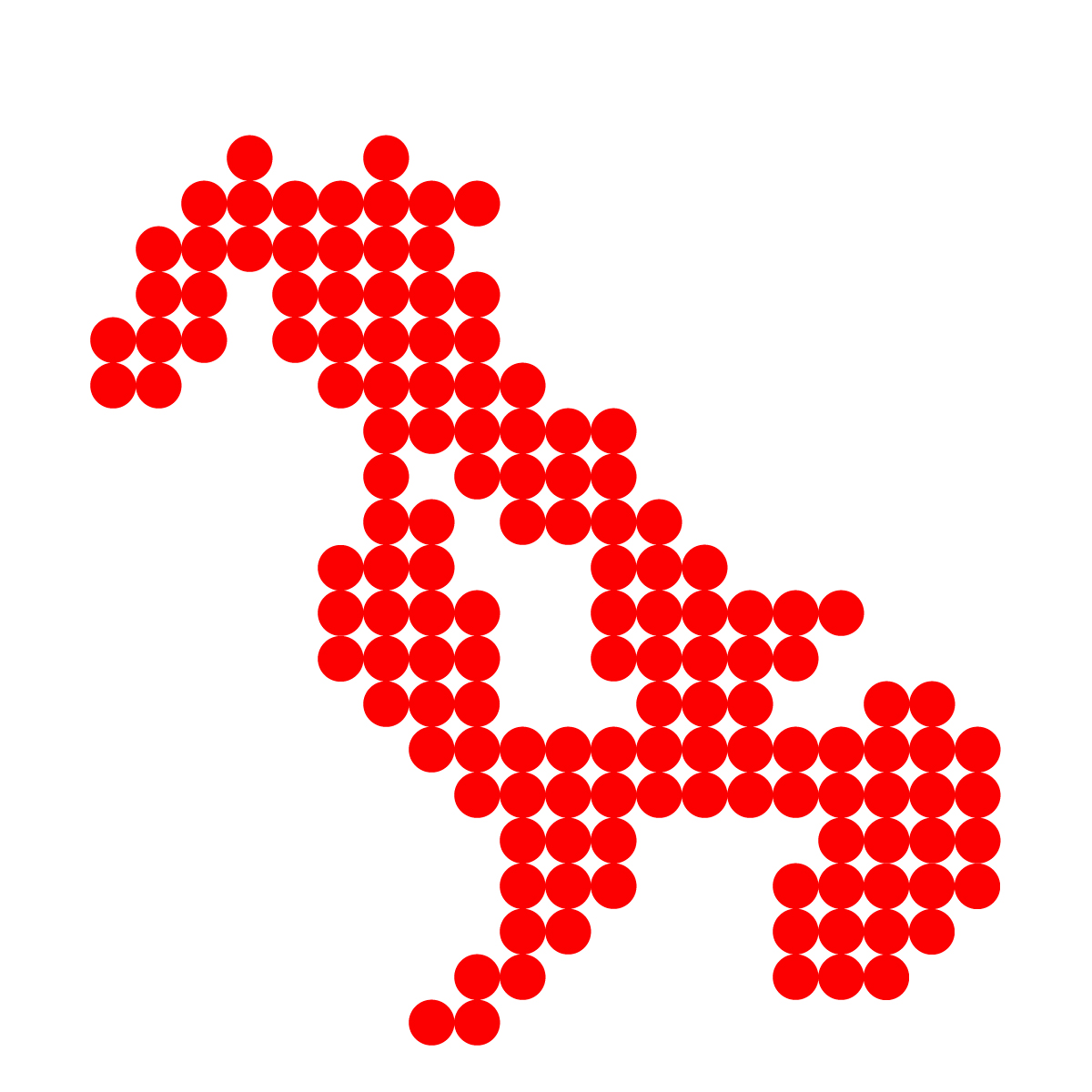 長崎県の無料フリーイラスト|ドット・丸3(赤)