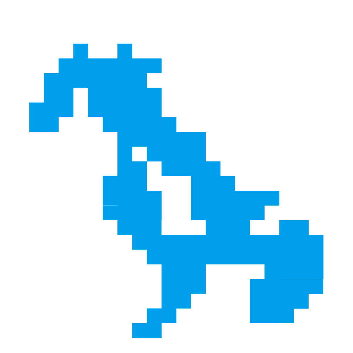 長崎県の無料フリーイラスト|ドット・四角3(青)