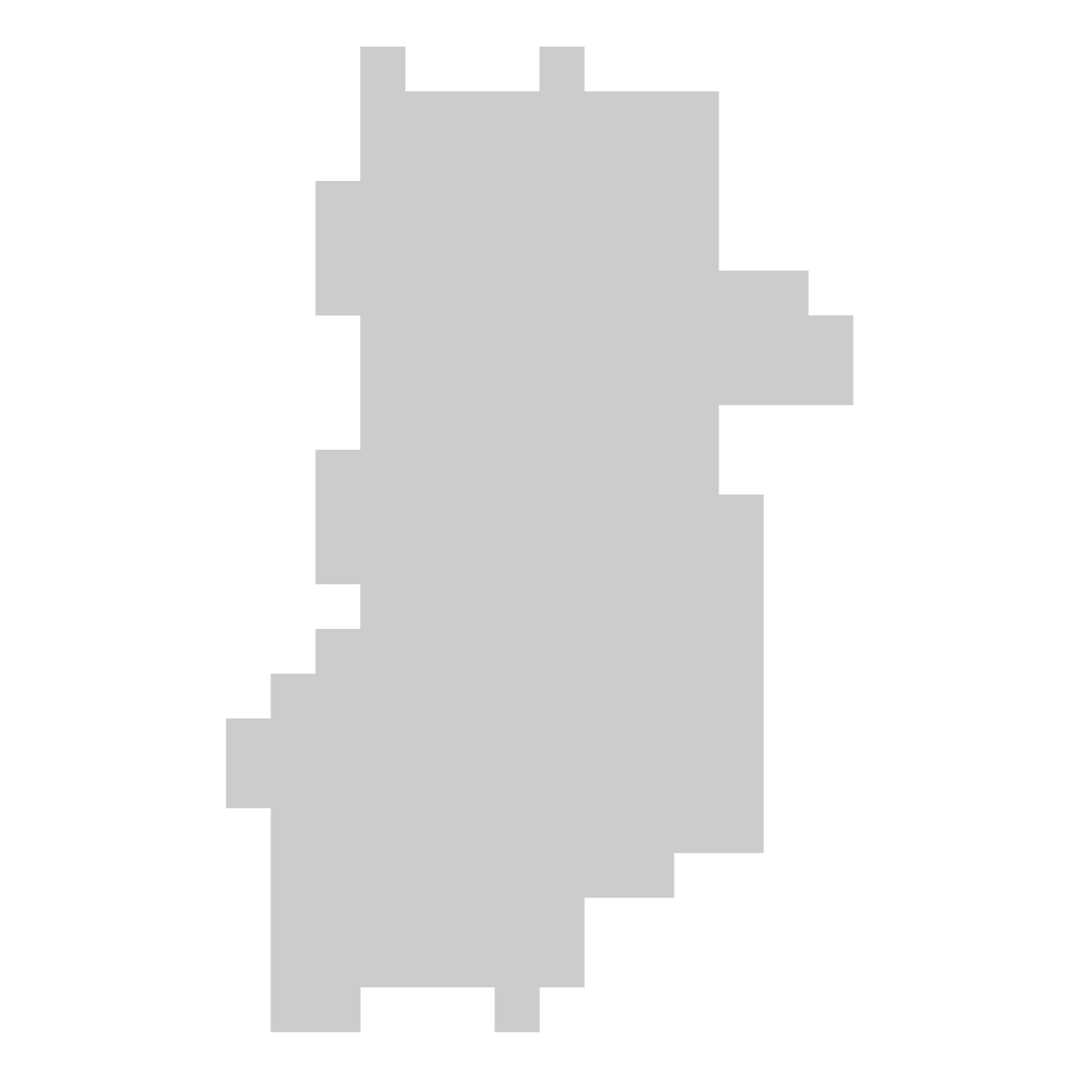 奈良県の無料フリーイラスト｜ドット・四角3(グレー)