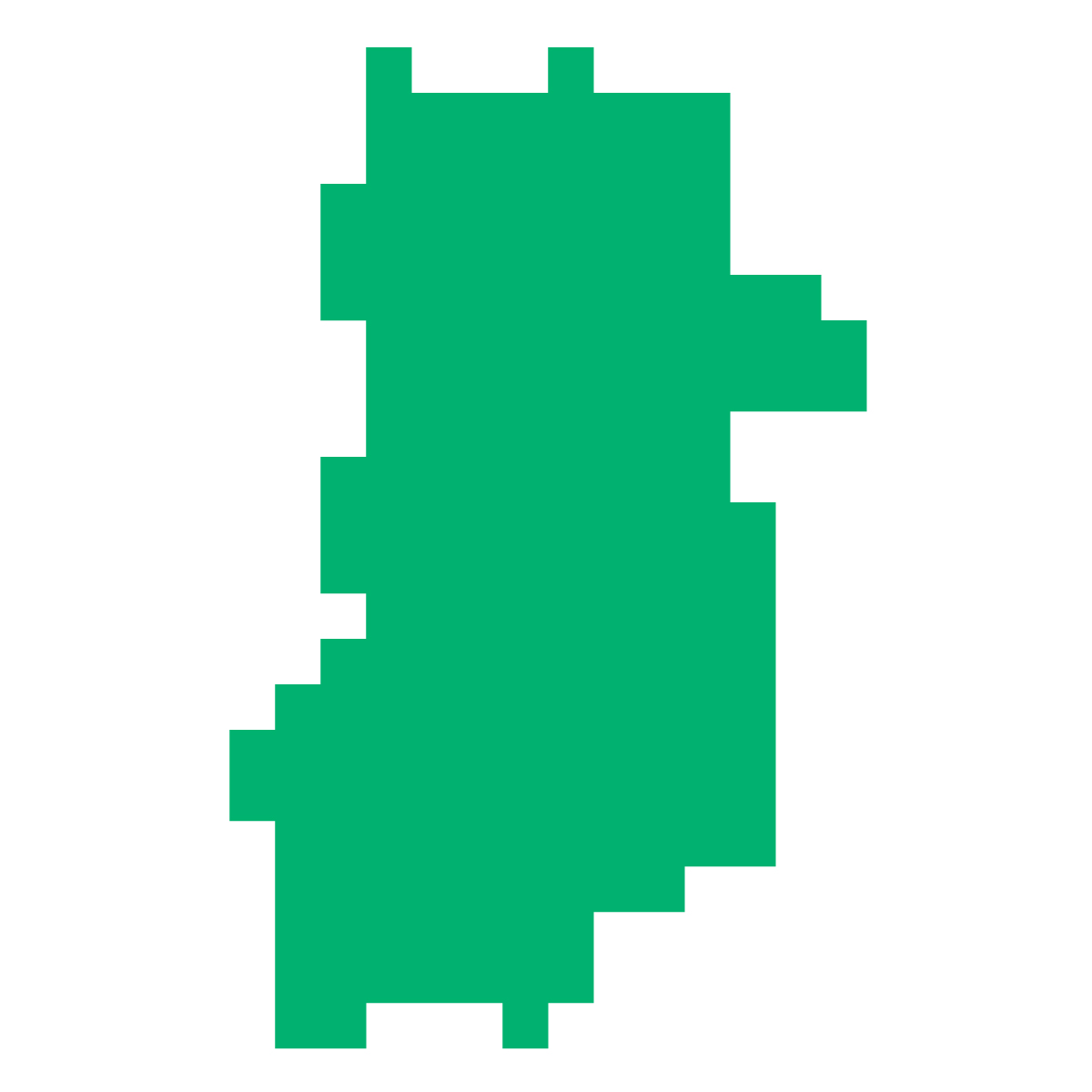 奈良県の無料フリーイラスト｜ドット・四角3(緑)