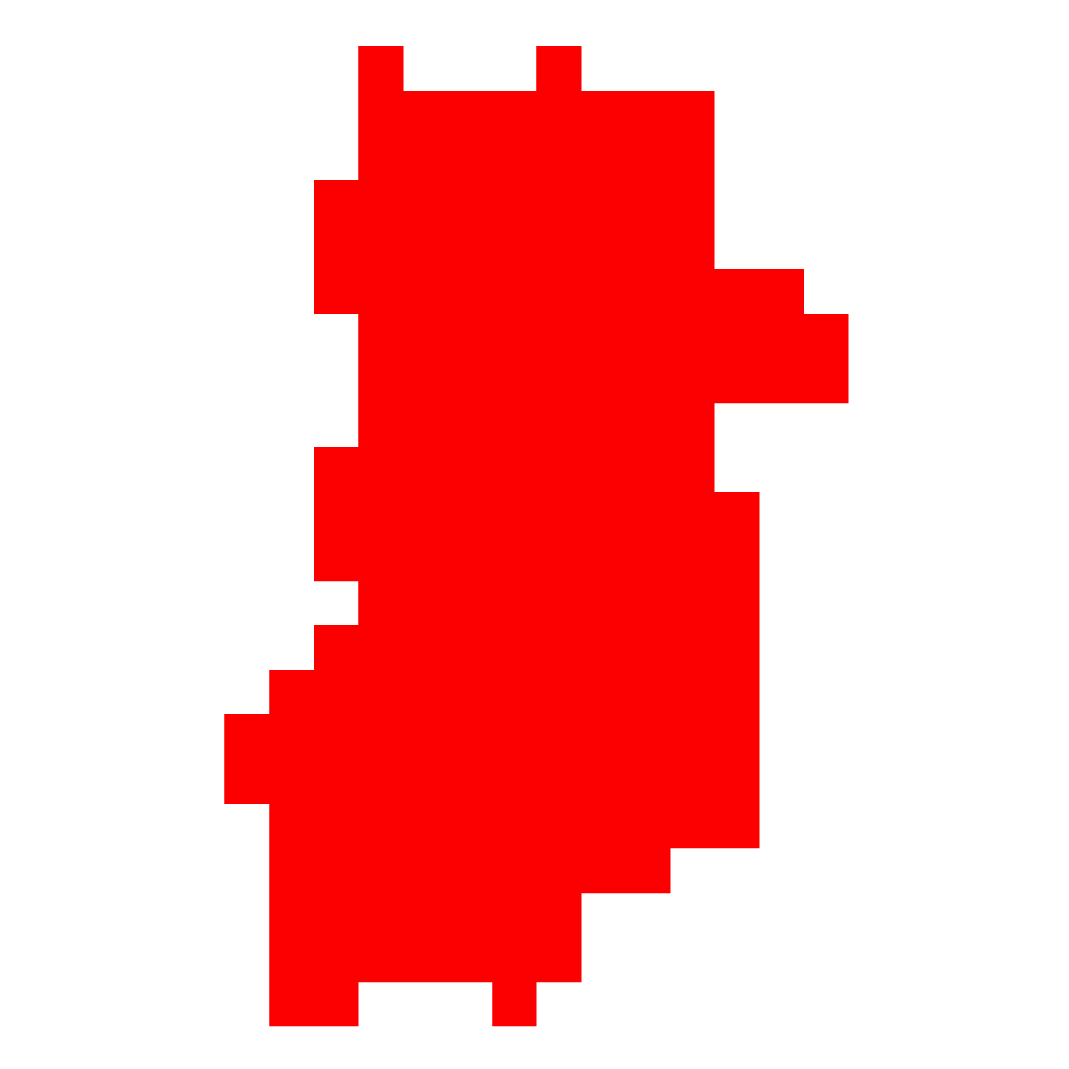 奈良県の無料フリーイラスト｜ドット・四角3(赤)