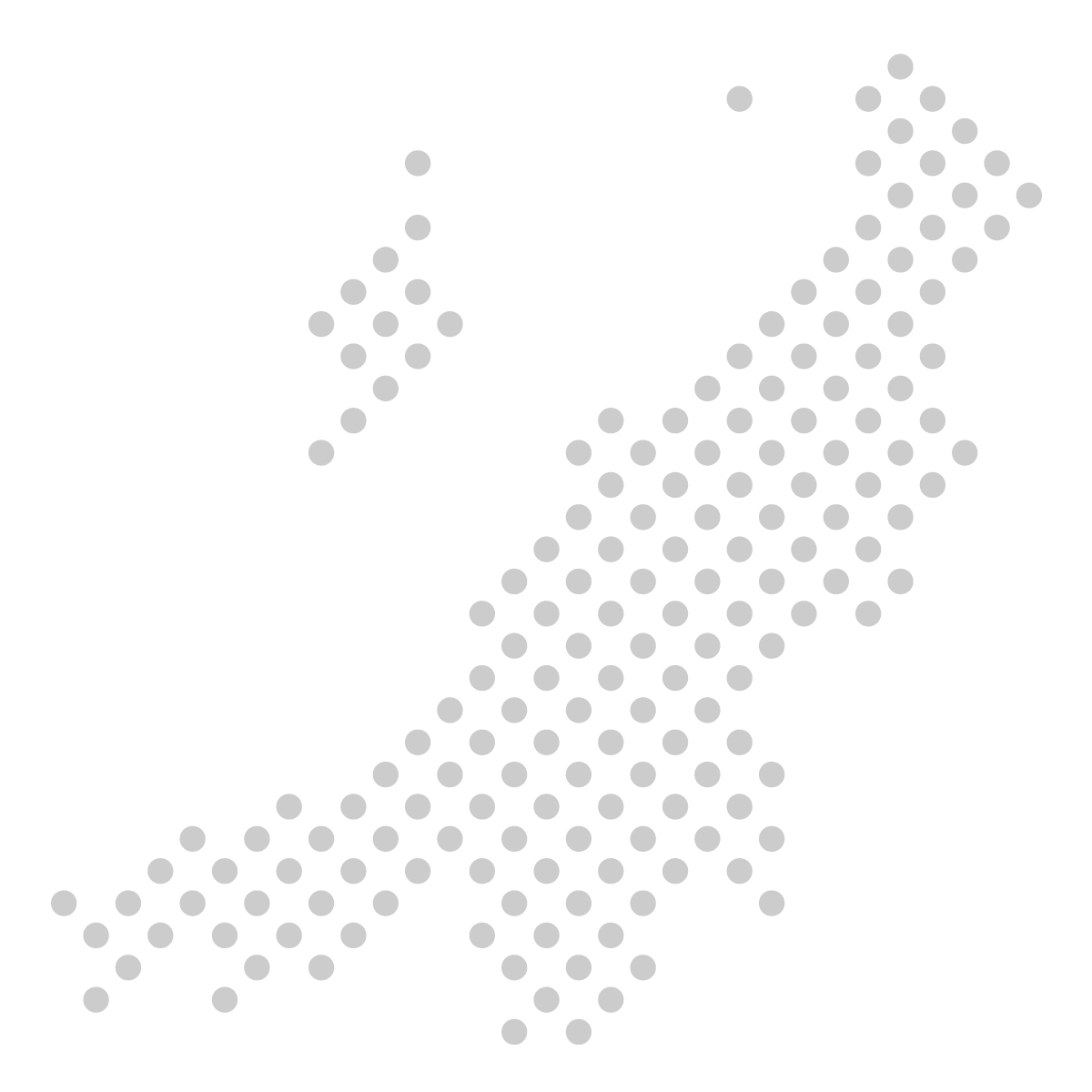 新潟県の無料フリーイラスト｜ドット・丸4(グレー)