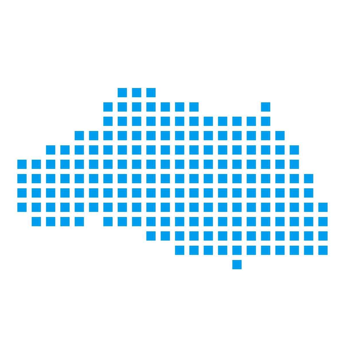 埼玉県の無料フリーイラスト｜ドット・四角2(青)