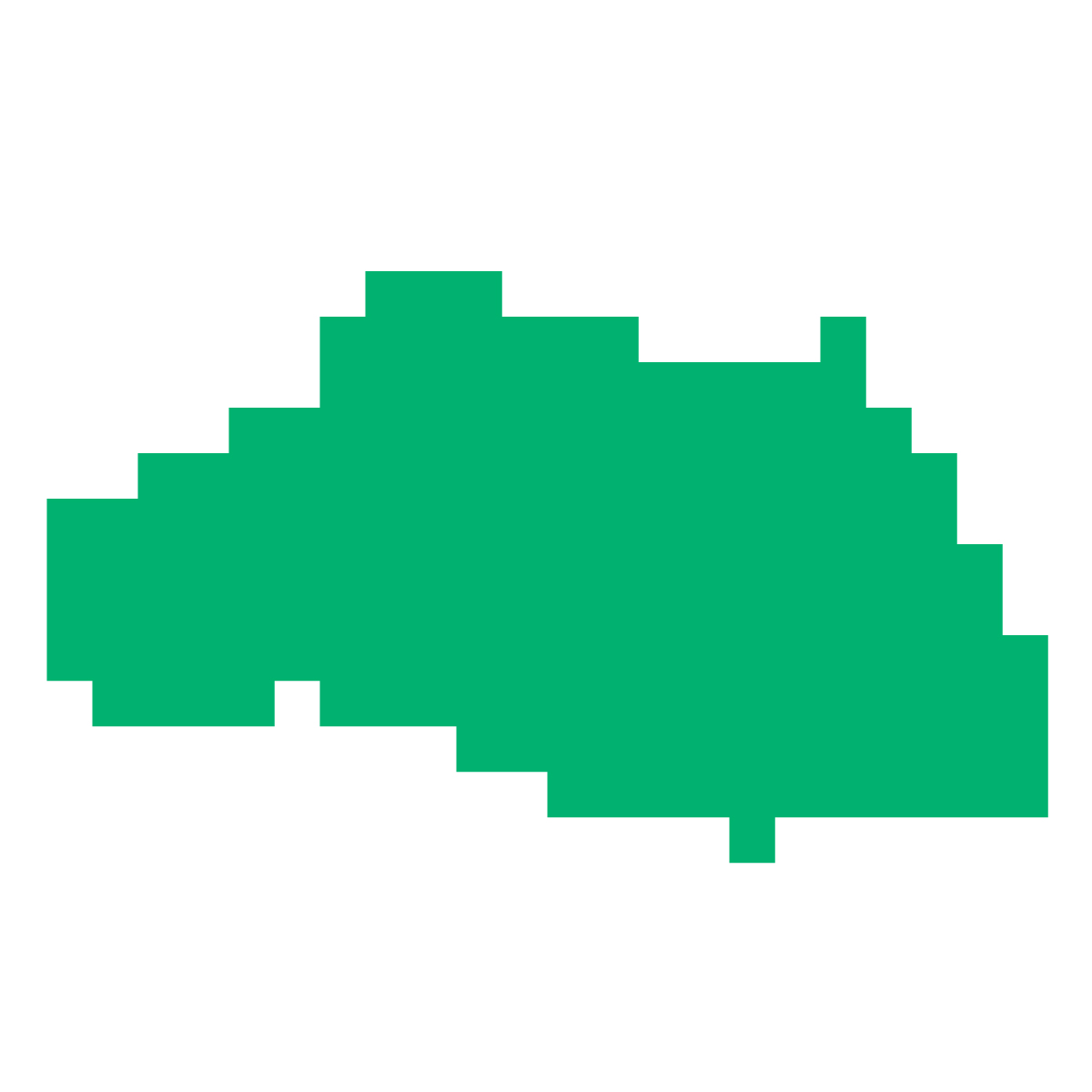 埼玉県の無料フリーイラスト|ドット・四角3(緑)