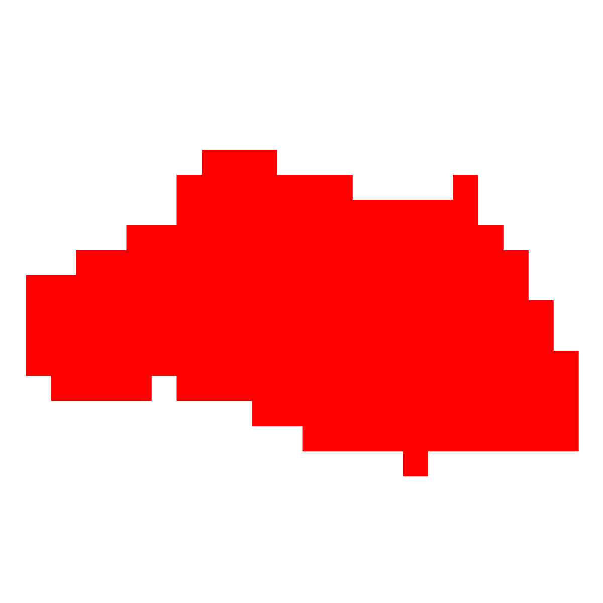 埼玉県の無料フリーイラスト｜ドット・四角3(赤)