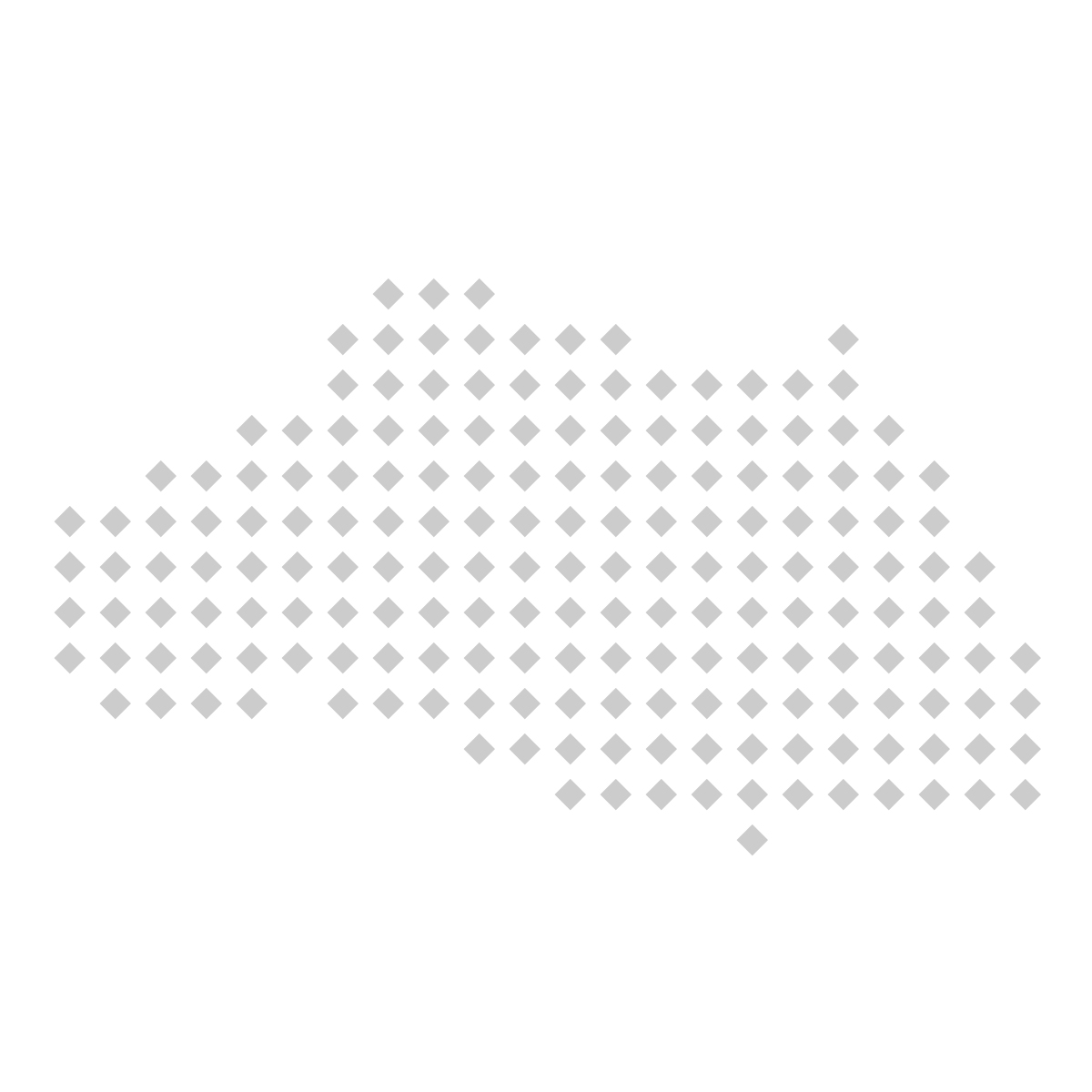 埼玉県の無料フリーイラスト｜ドット・四角5(グレー)