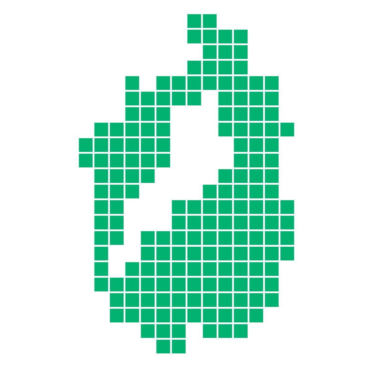 滋賀県の無料フリーイラスト｜ドット・四角1(緑)