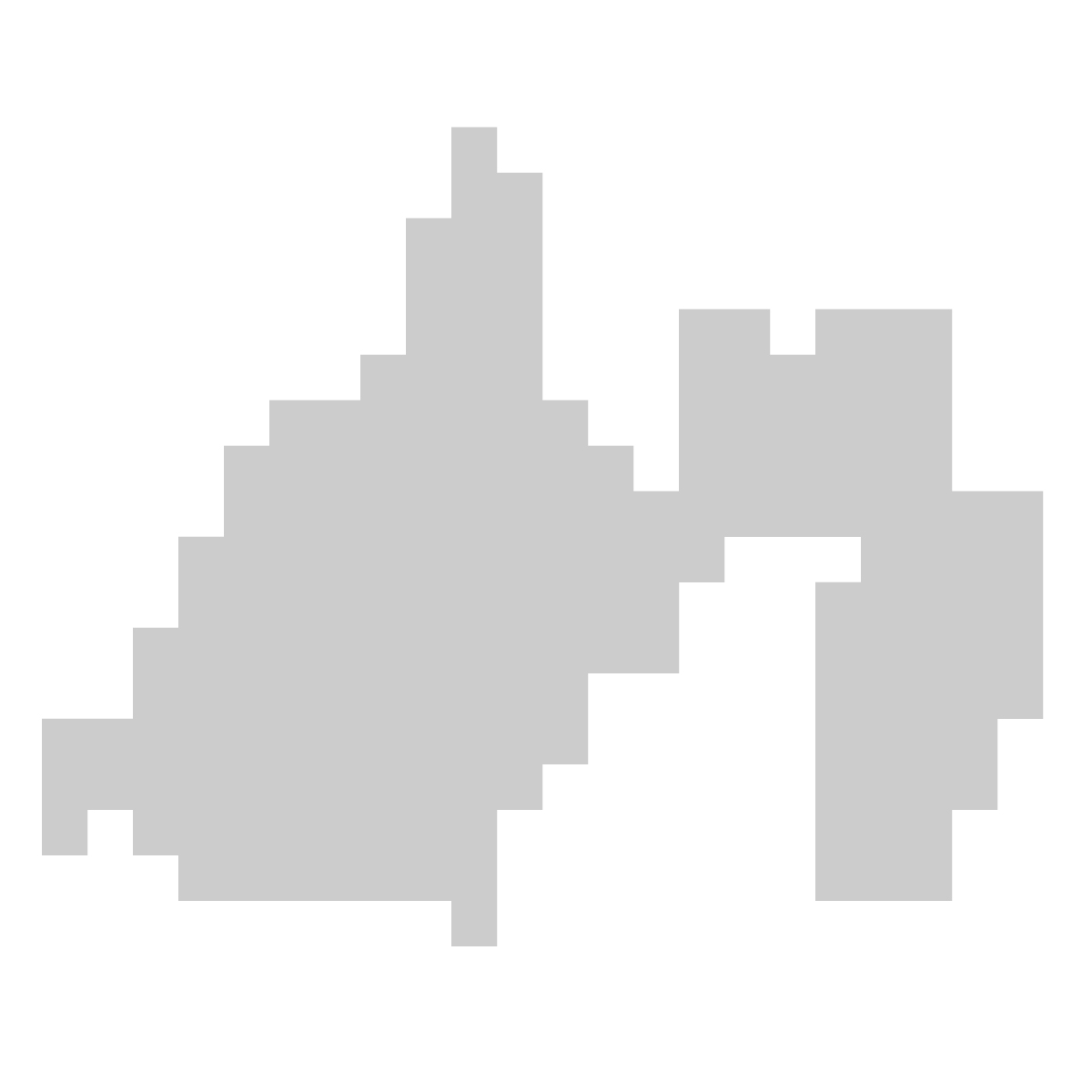 静岡県の無料フリーイラスト｜ドット・四角3(グレー)