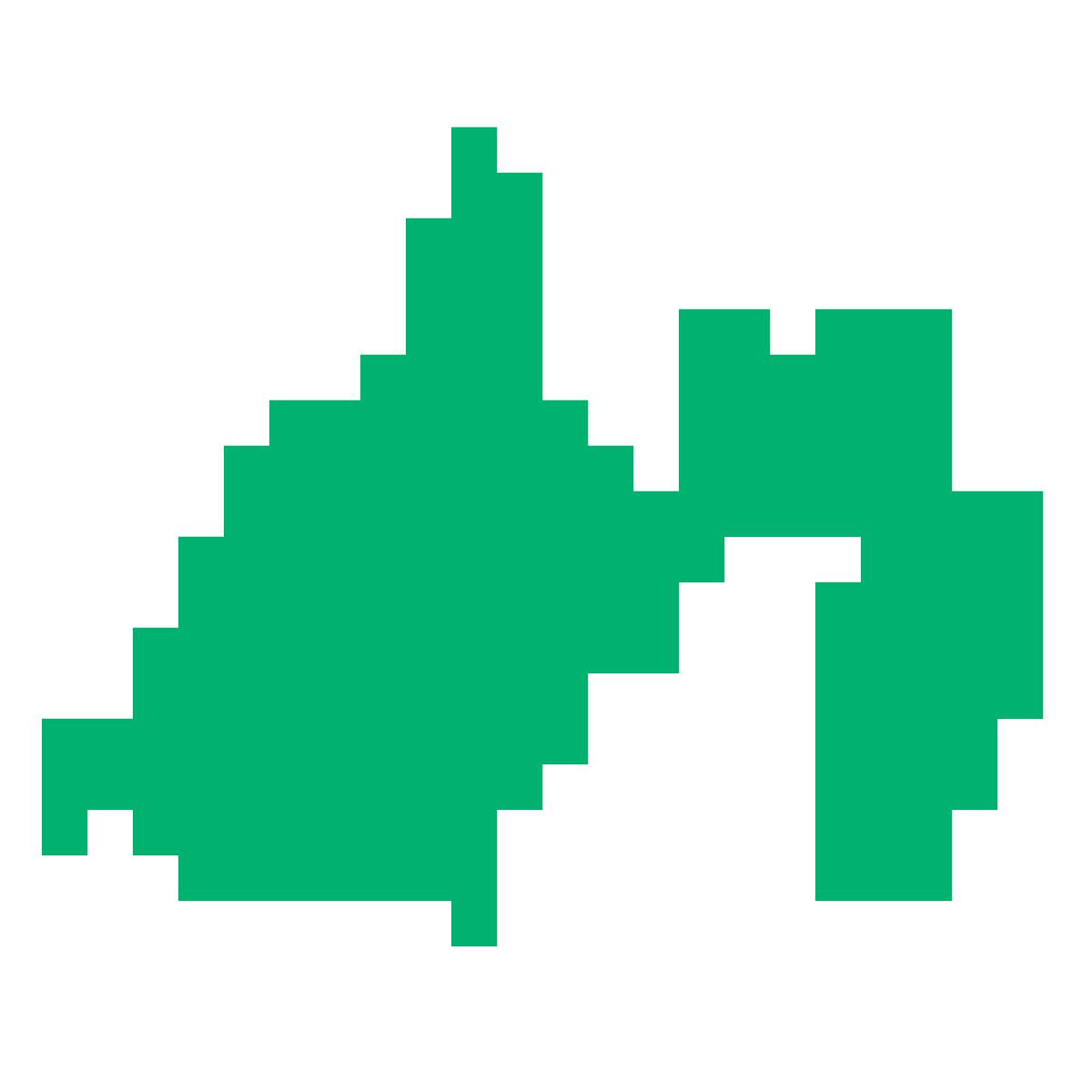 静岡県の無料フリーイラスト｜ドット・四角3(緑)