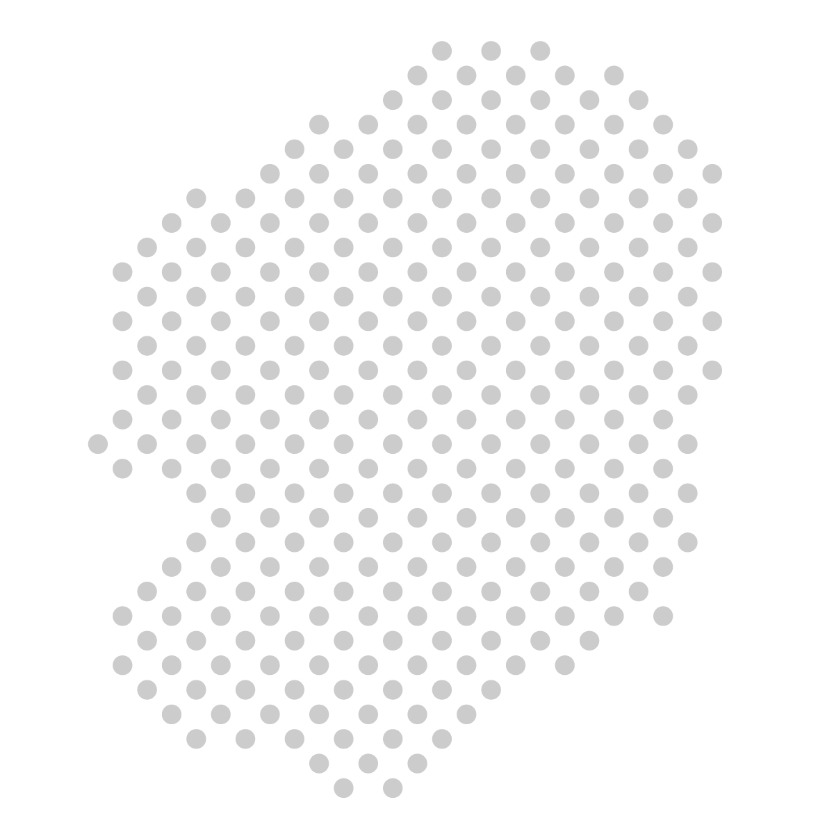 栃木県の無料フリーイラスト｜ドット・丸4(グレー)