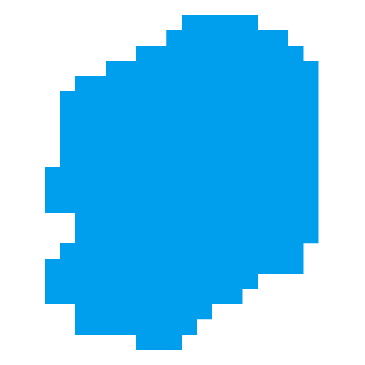 栃木県の無料フリーイラスト|ドット・四角3(青)