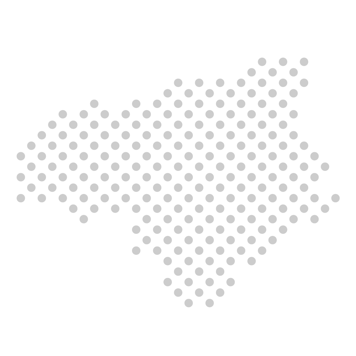 徳島県の無料フリーイラスト|ドット・丸4(グレー)