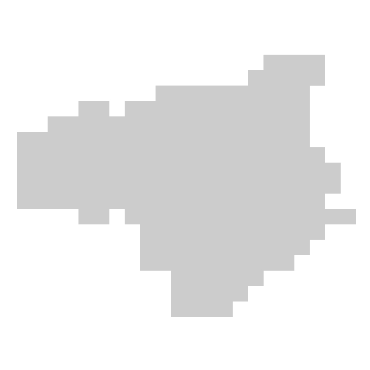 徳島県の無料フリーイラスト｜ドット・四角3(グレー)