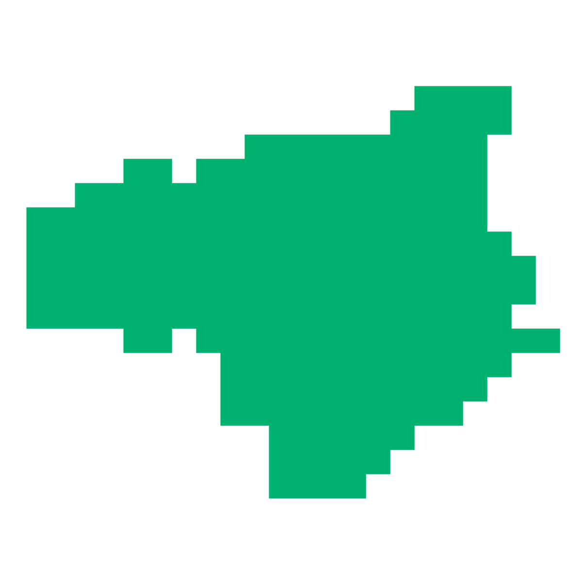 徳島県の無料フリーイラスト|ドット・四角3(緑)