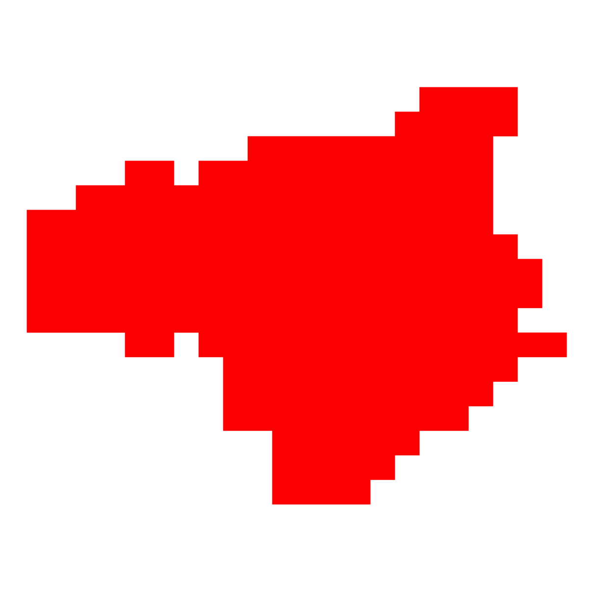 徳島県の無料フリーイラスト｜ドット・四角3(赤)