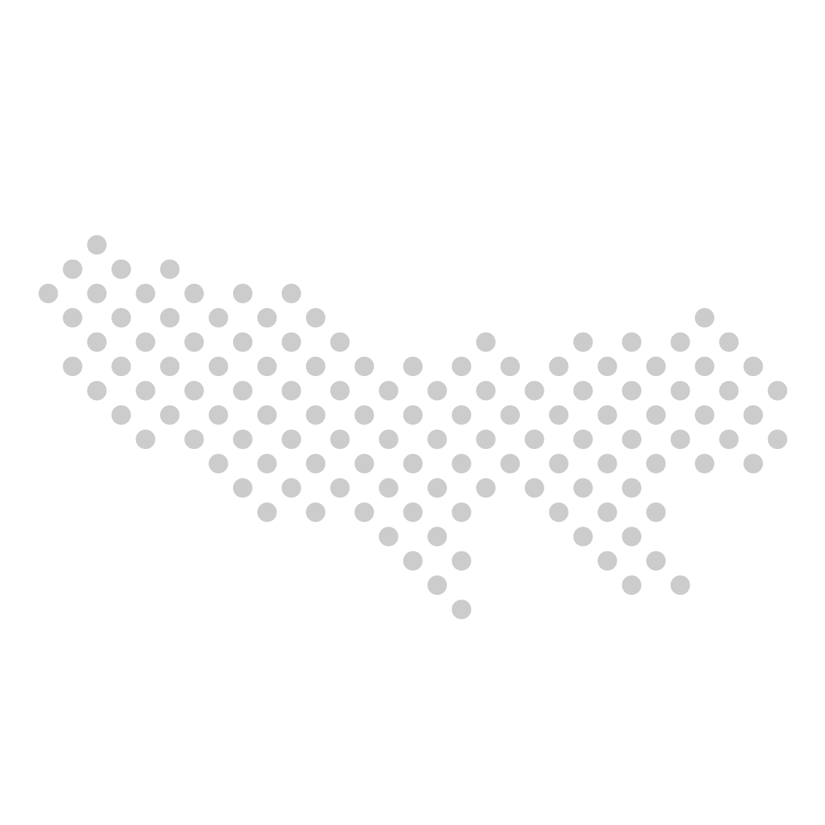 東京都の無料フリーイラスト｜ドット・丸4(グレー)