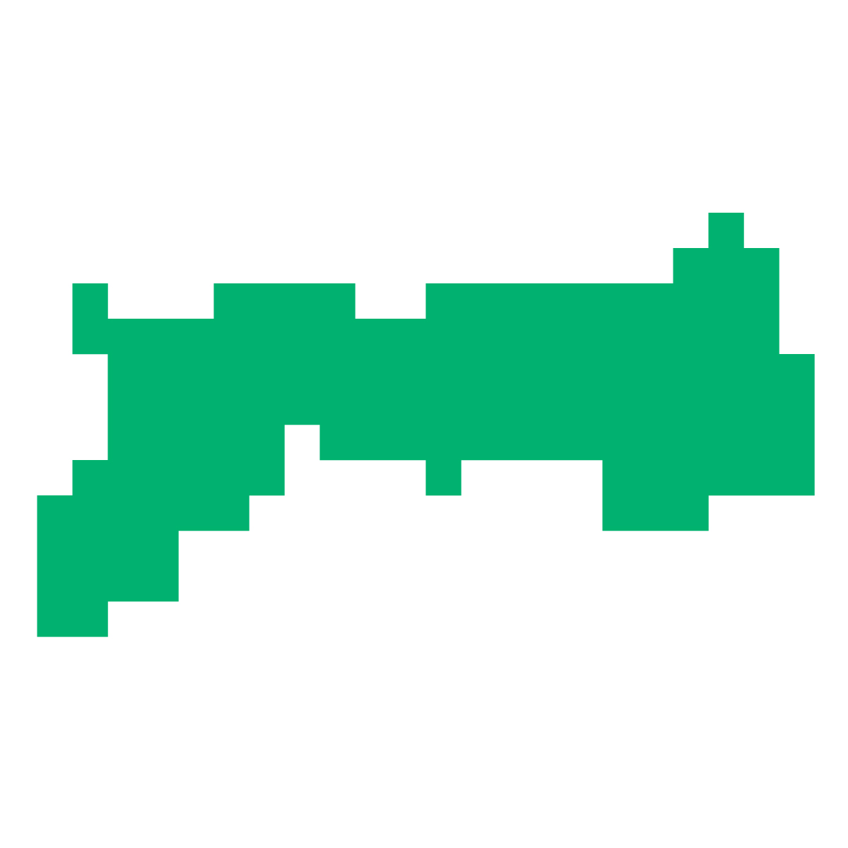 鳥取県の無料フリーイラスト|ドット・四角3(緑)