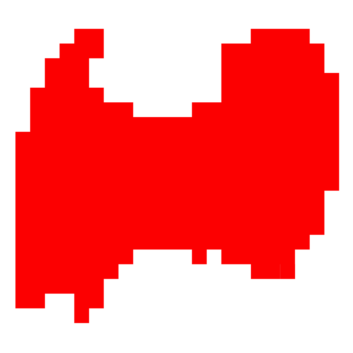 富山県の無料フリーイラスト｜ドット・四角3(赤)