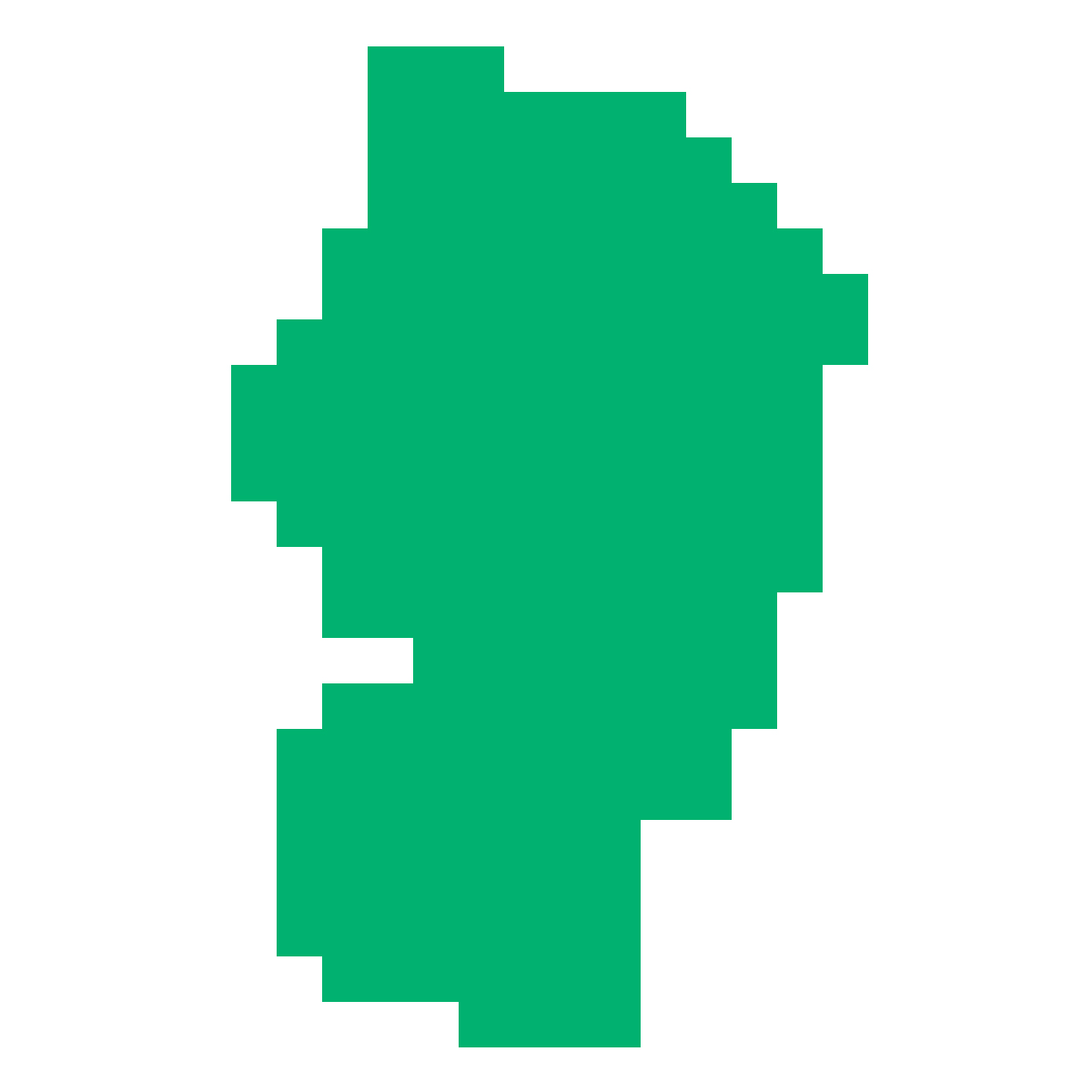 山形県の無料フリーイラスト｜ドット・四角3(緑)