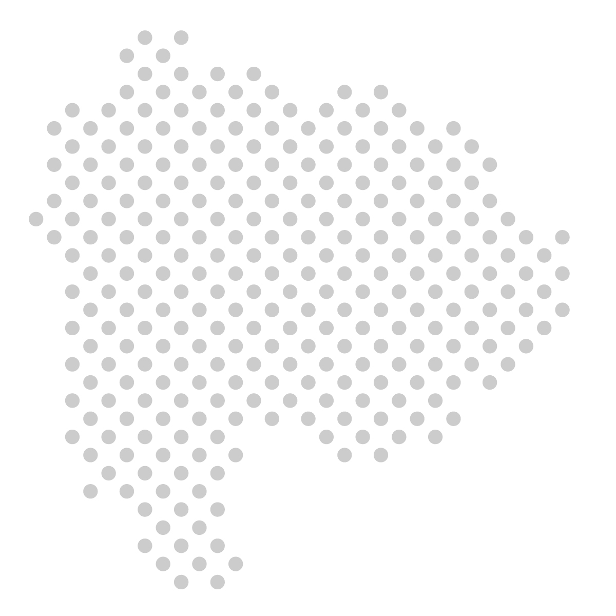 山梨県の無料フリーイラスト｜ドット・丸4(グレー)