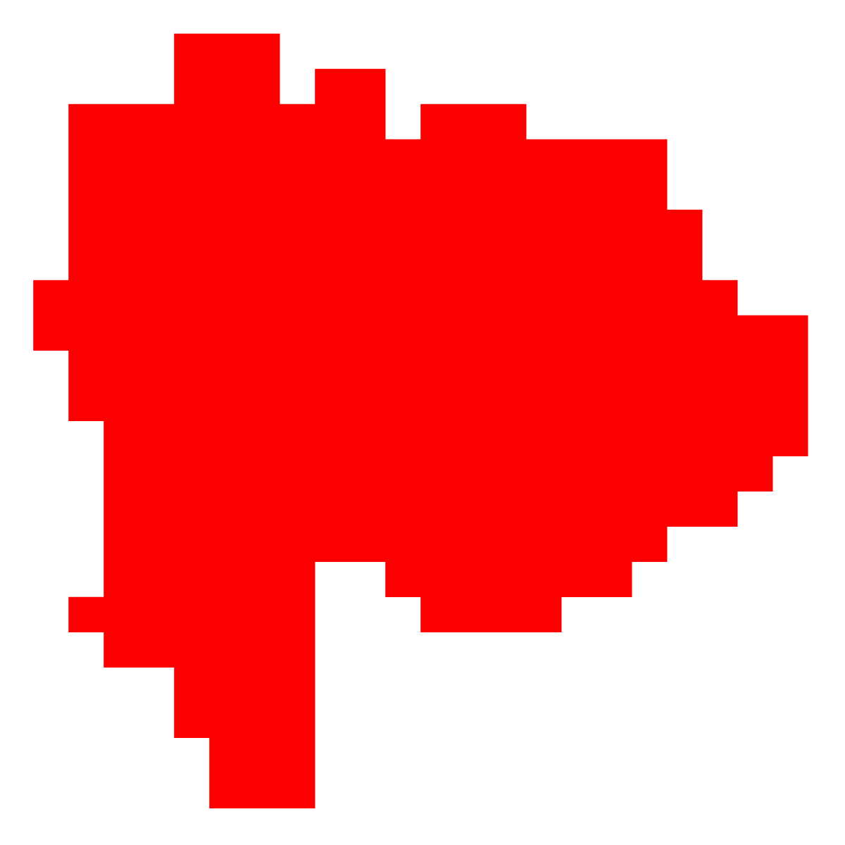 山梨県の無料フリーイラスト|ドット・四角3(赤)