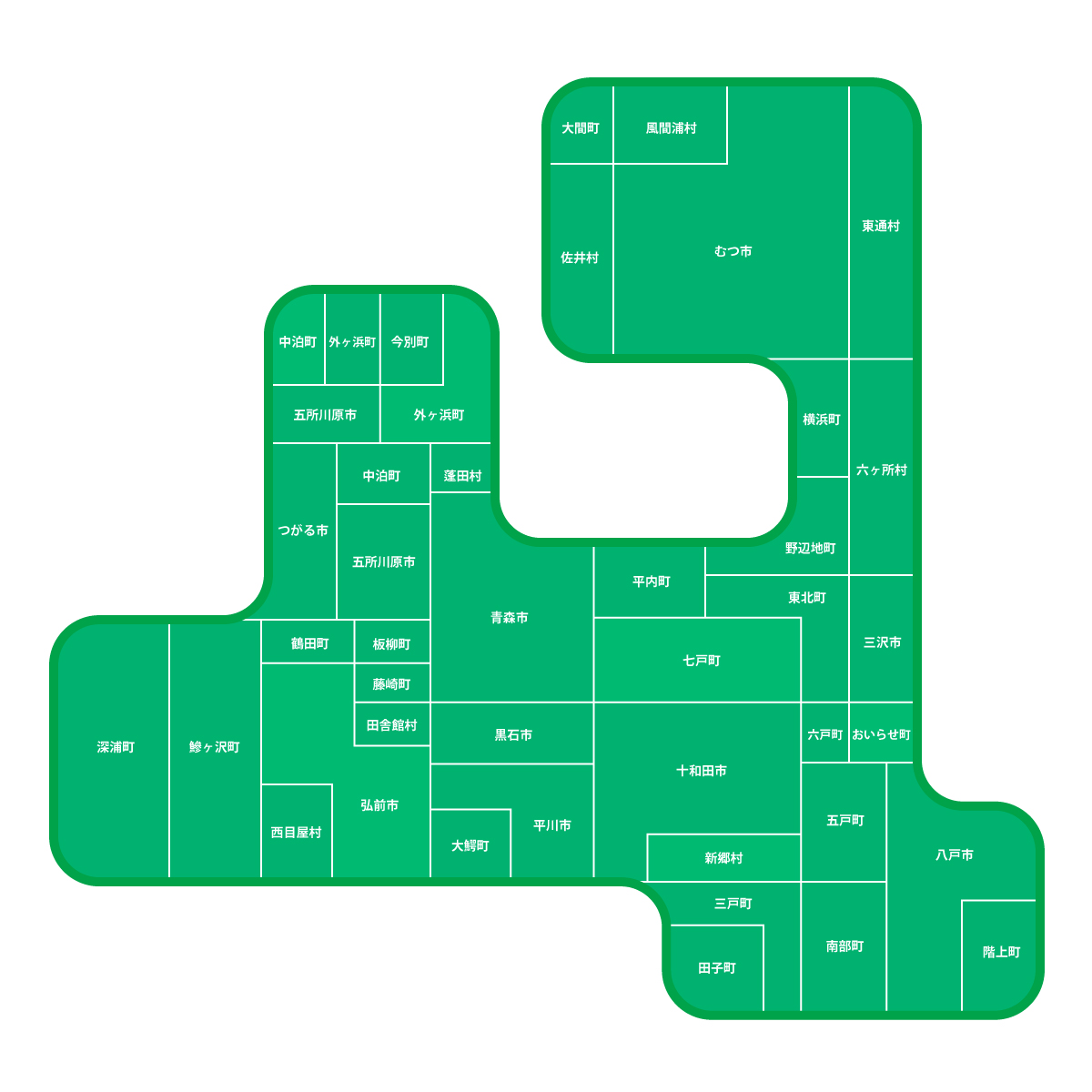 青森県の無料フリーイラスト|デフォルメ2(緑)