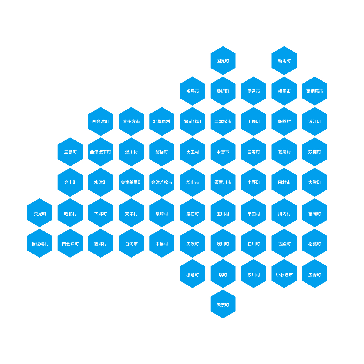 福島県の無料フリーイラスト|デフォルメ5(青)