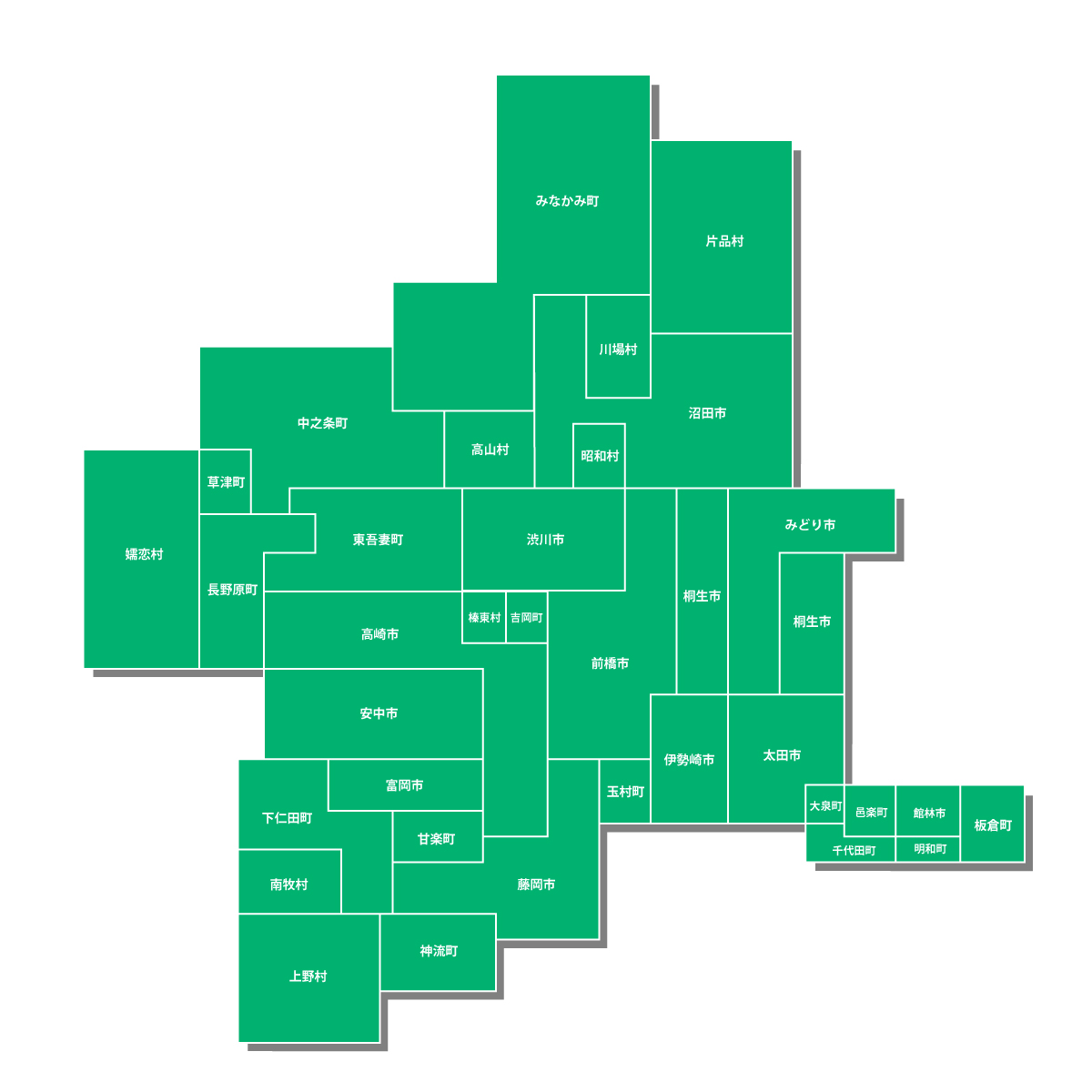群馬県の無料フリーイラスト|デフォルメ1(緑)