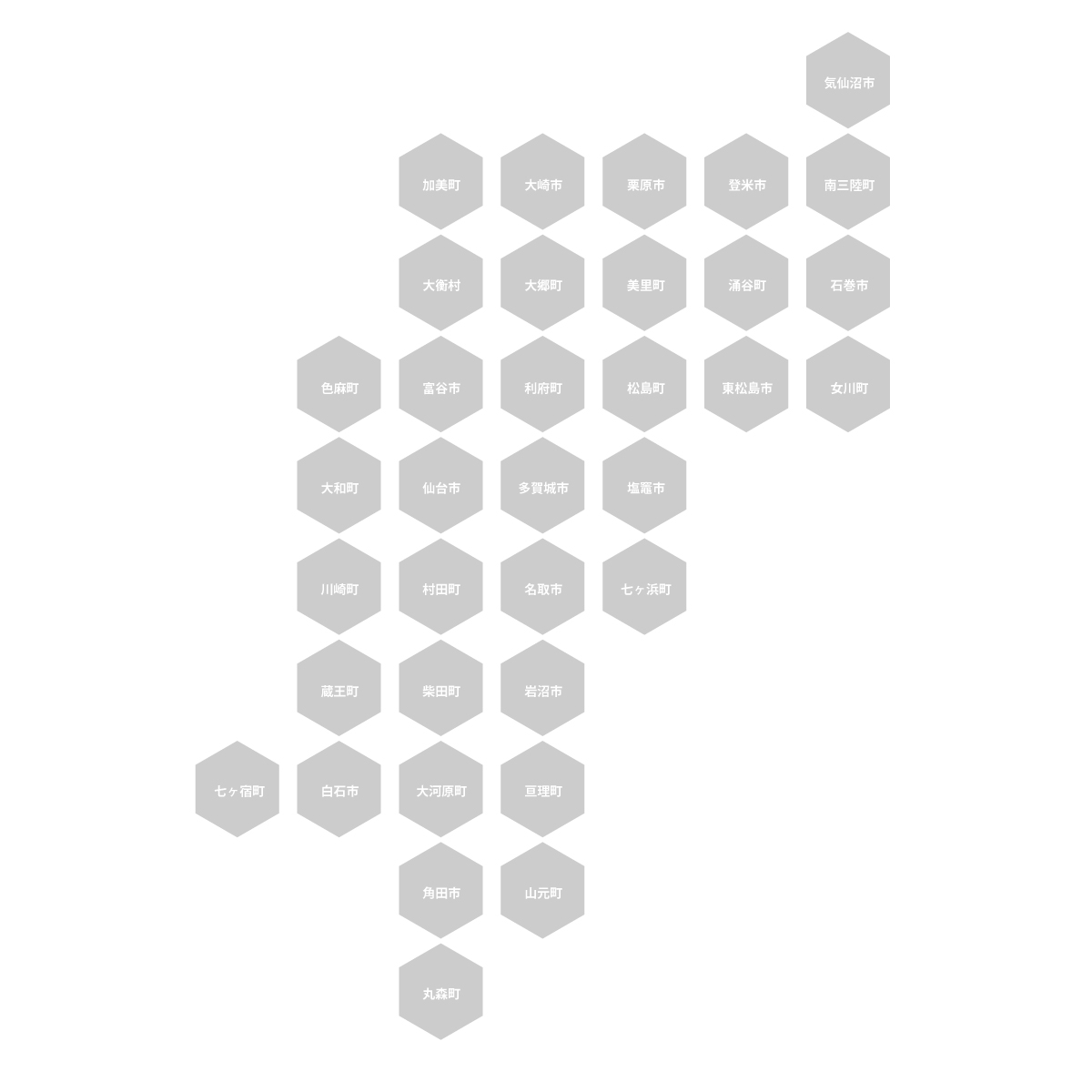 宮城県の無料フリーイラスト｜デフォルメ5(グレー)