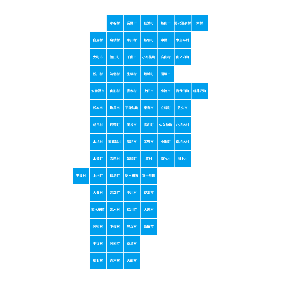 長野県の無料フリーイラスト|デフォルメ3(青)