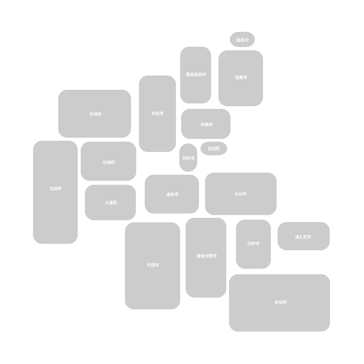 大分県の無料フリーイラスト｜デフォルメ8(グレー)