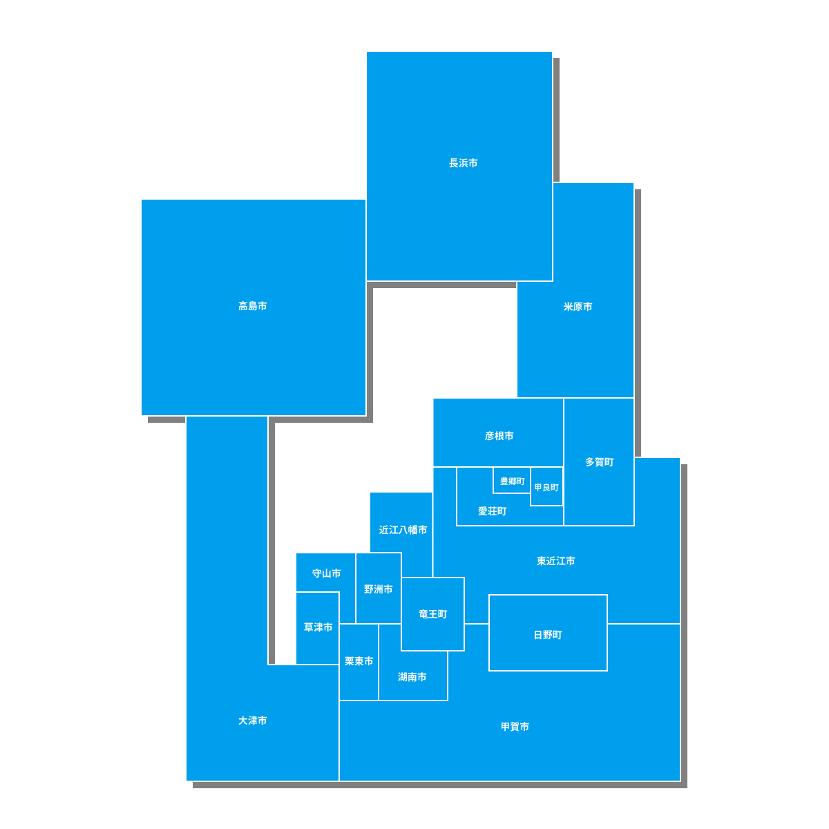 滋賀県の無料フリーイラスト｜デフォルメ1(青)